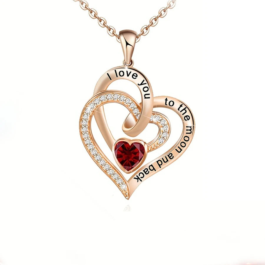 Luxury Heart Zircon Necklace Gift Set