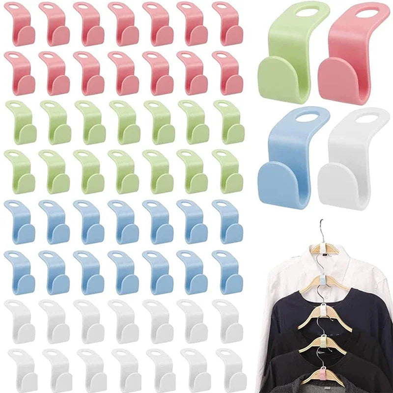 10Pcs Clothes Hangers Connector Hooks