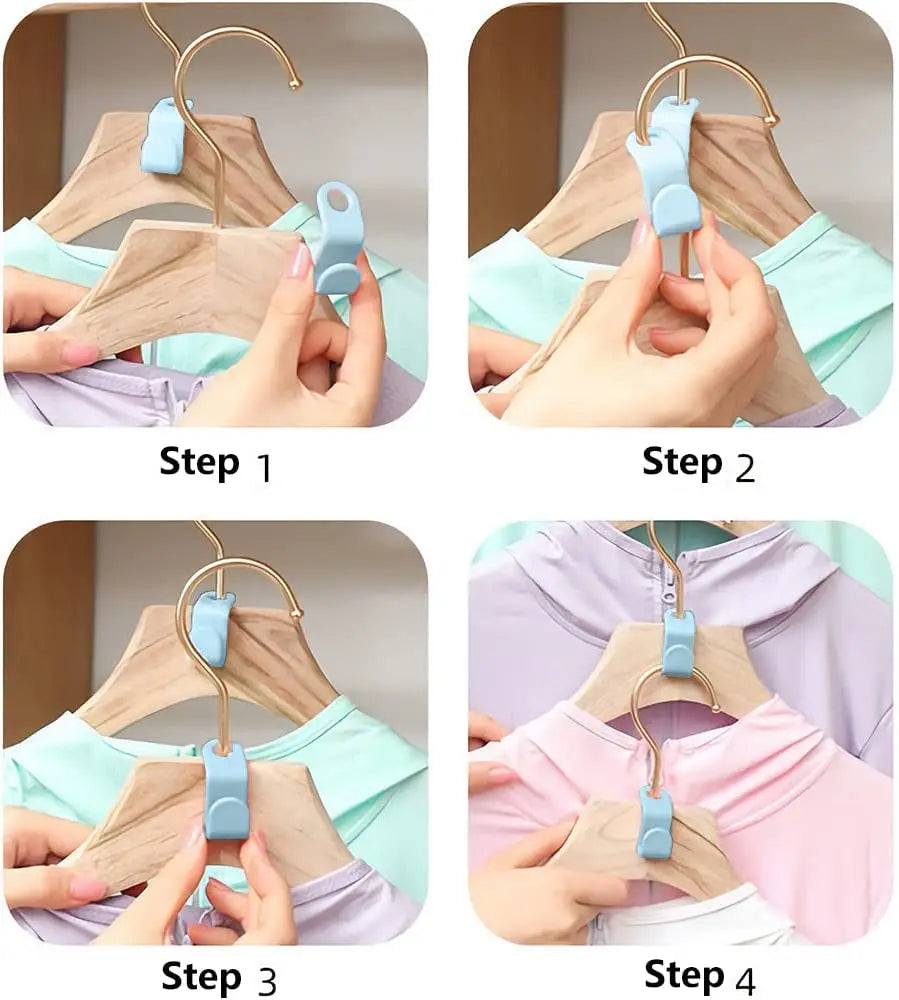 10Pcs Clothes Hangers Connector Hooks