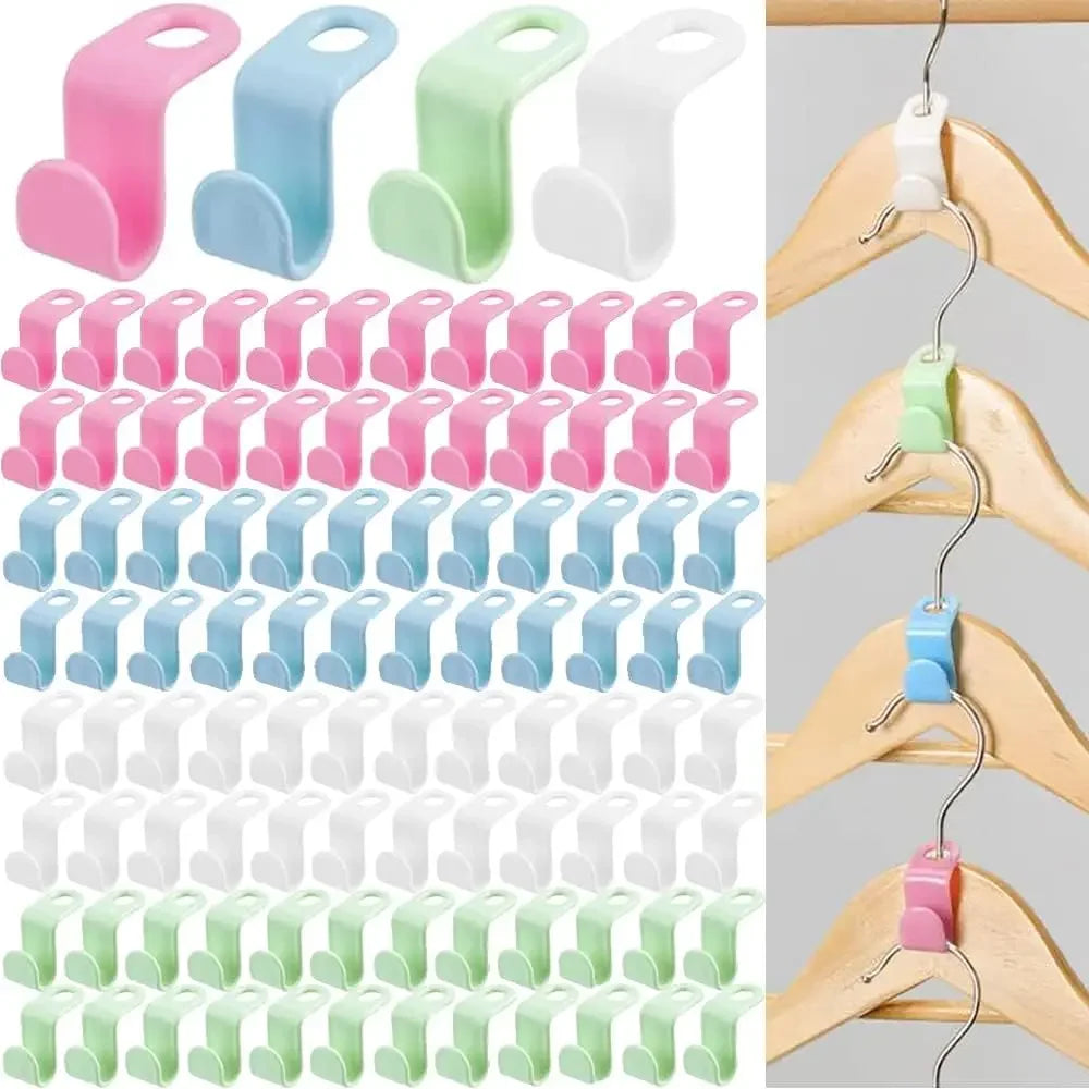 10Pcs Clothes Hangers Connector Hooks