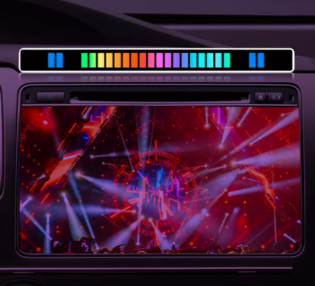 Sound activated LED bar light