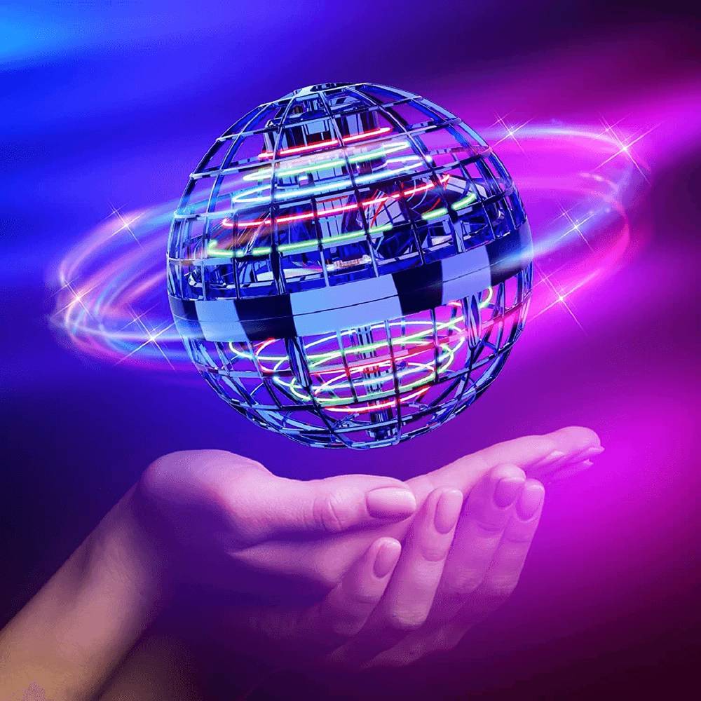 Flying spinner boomerang ball