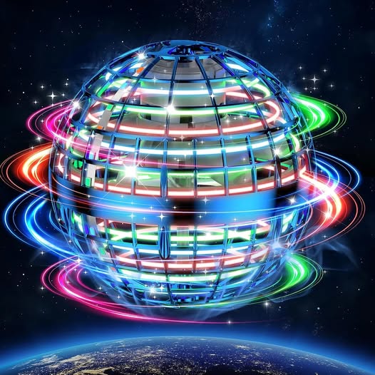 Flying spinner boomerang ball