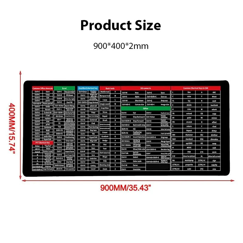 Anti slip Keyboard Pad (Large 30x80 cm)