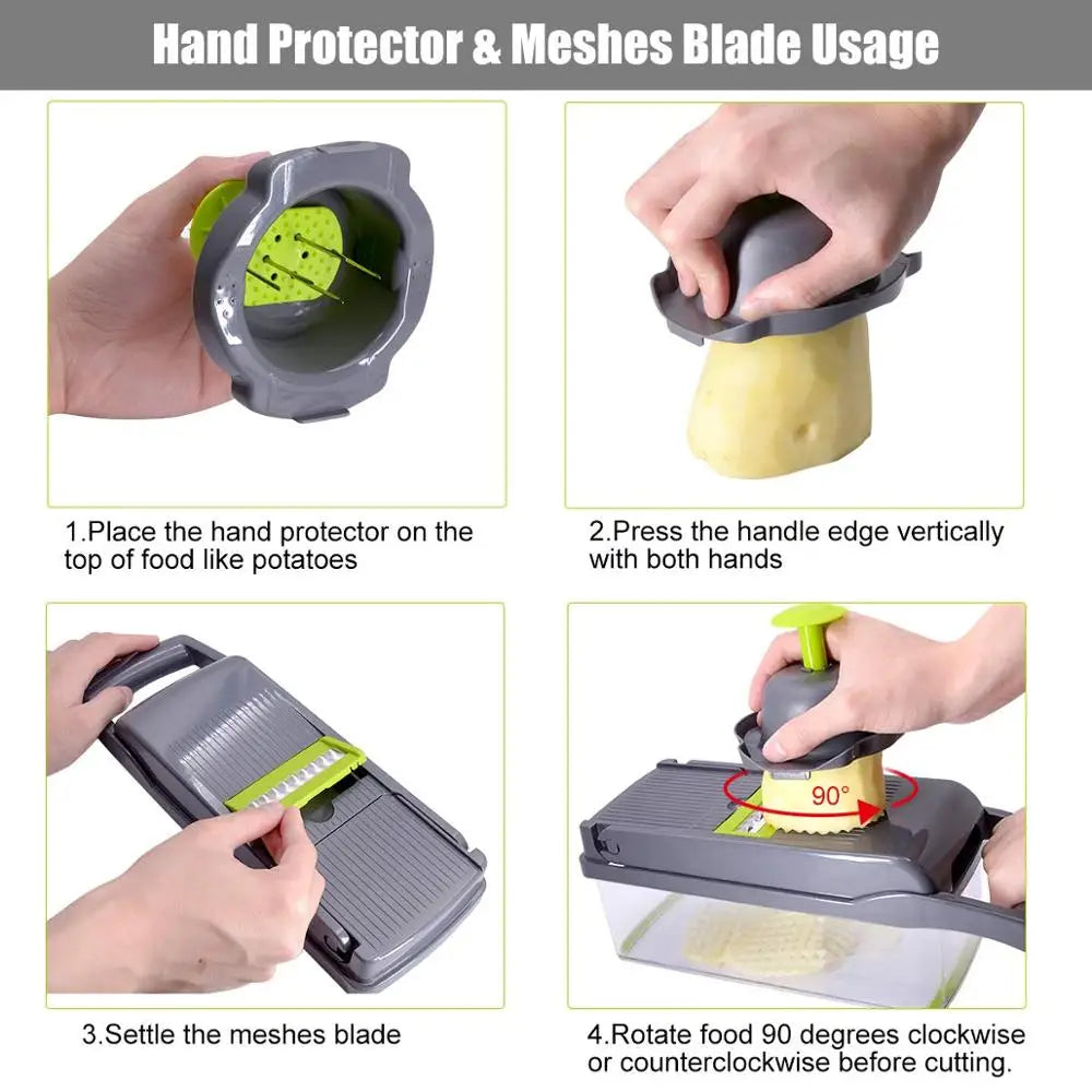 Multifunctional Vegetable Chopper & Slicer
