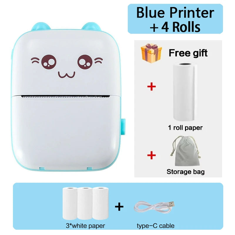 Mini Thermal Printer Wireless BT 200dpi