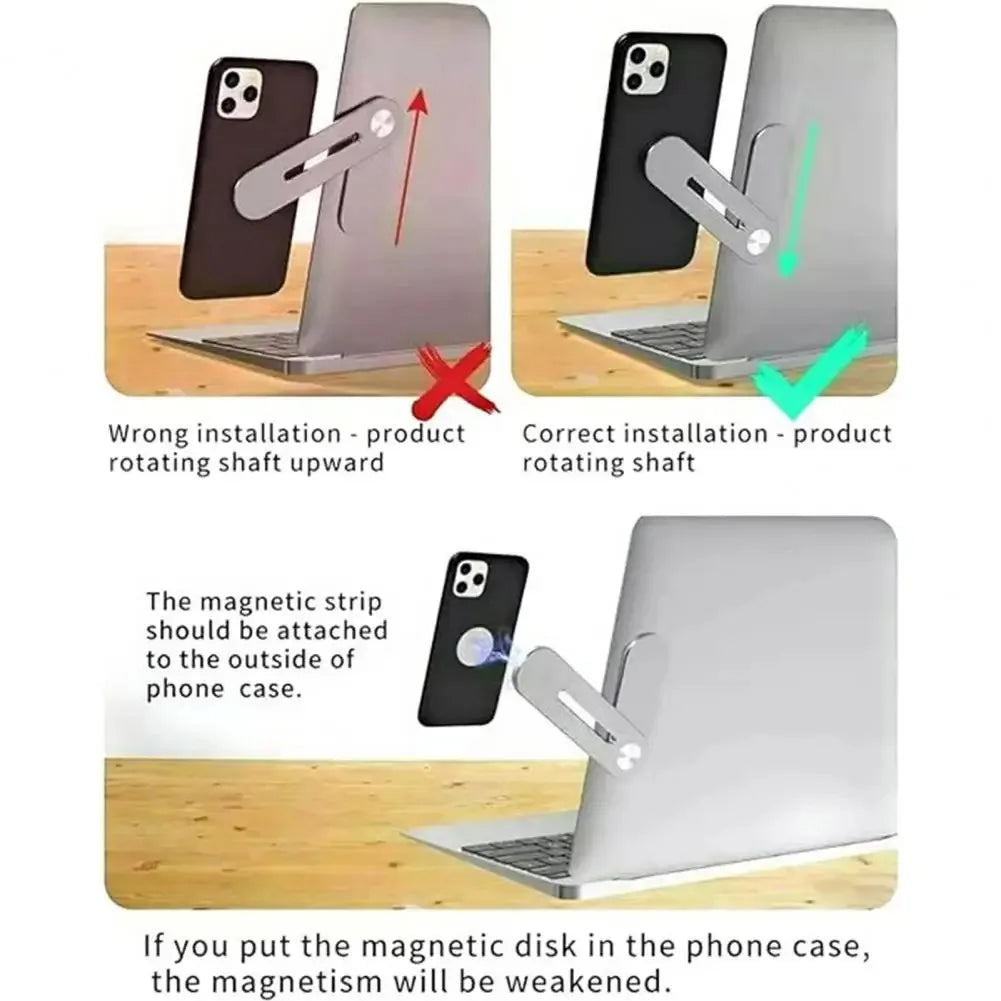 Laptop Side Cellphone Magnet Holder