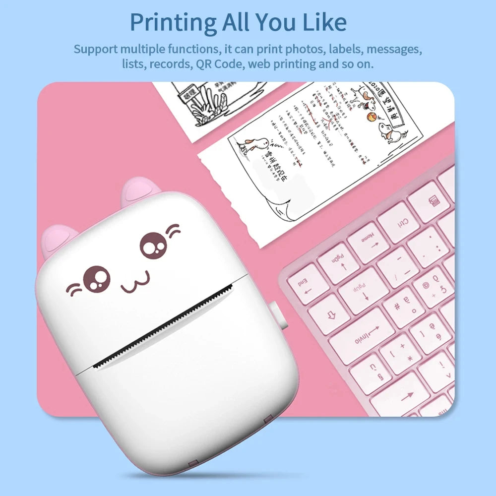 Mini Thermal Printer Wireless BT 200dpi