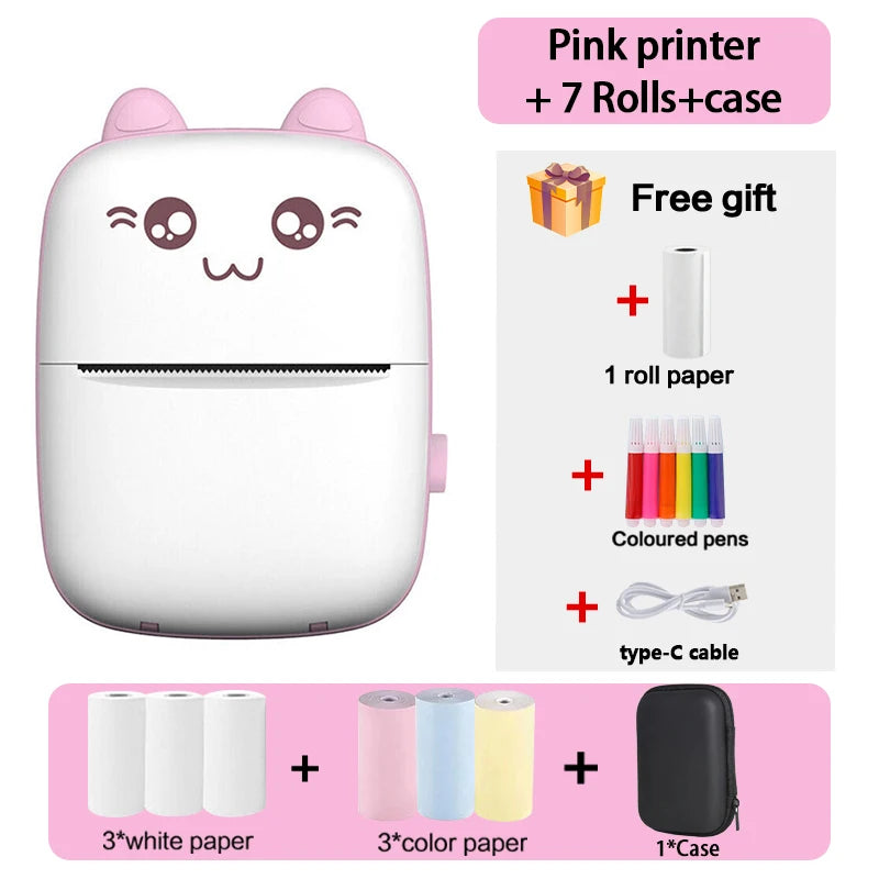 Mini Thermal Printer Wireless BT 200dpi