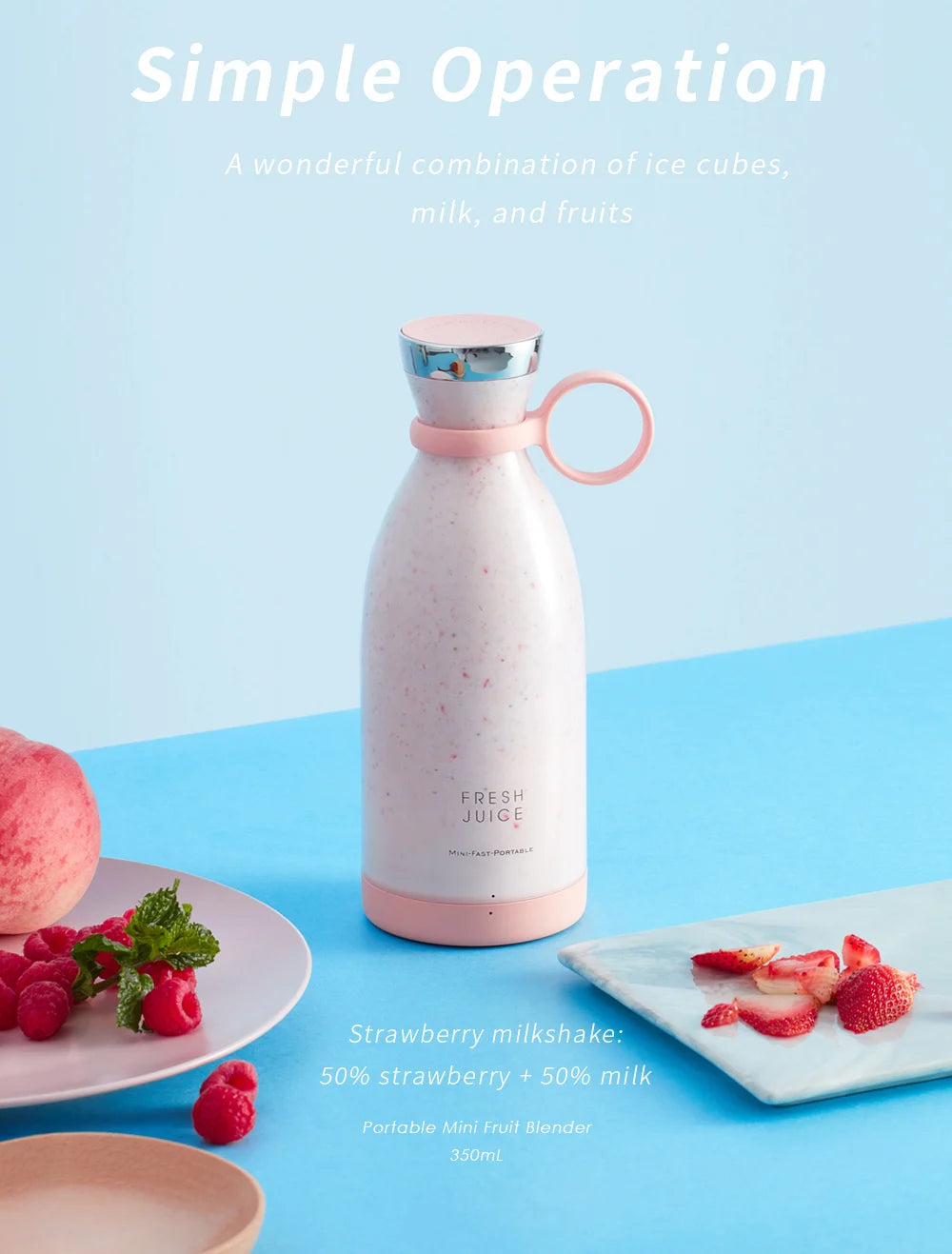 Portable USB Electric Juicer Blender