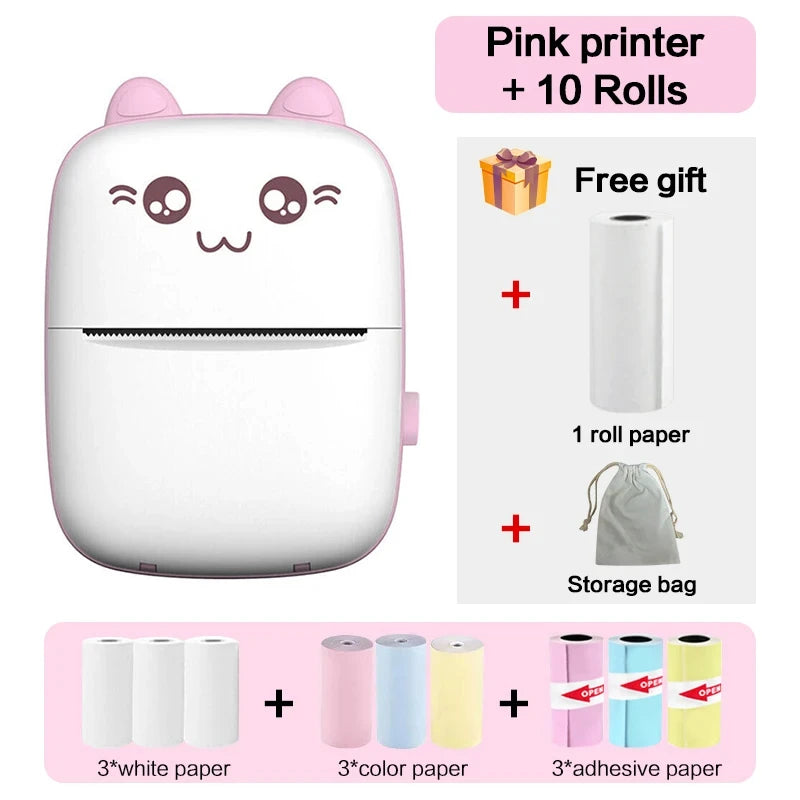 Mini Thermal Printer Wireless BT 200dpi