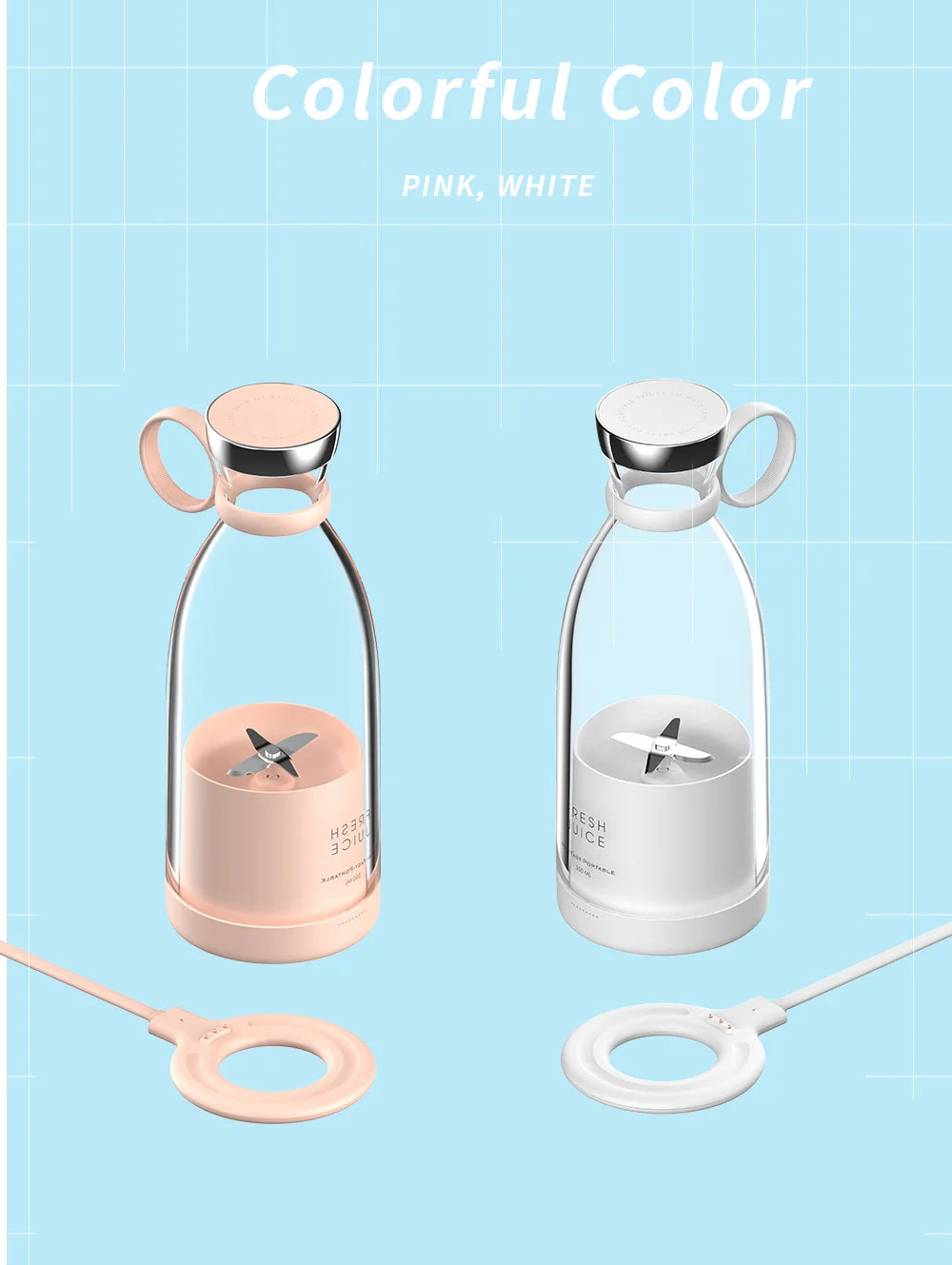 Portable USB Electric Juicer Blender