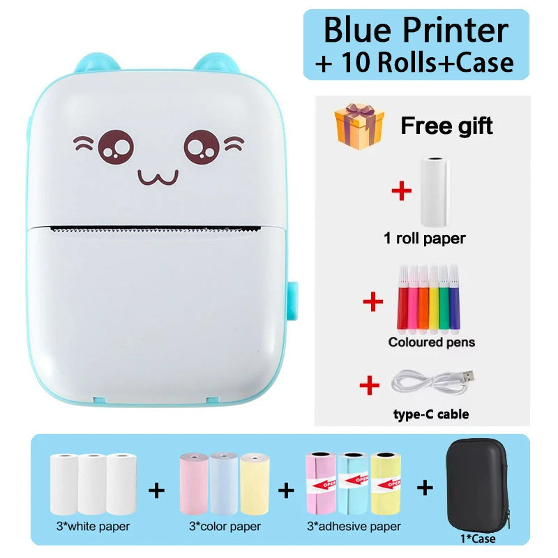 Mini Thermal Printer Wireless BT 200dpi