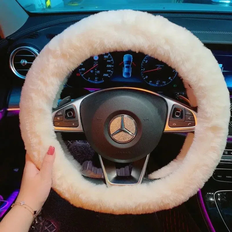 Cute Pochacco Plush Steering Wheel Cover