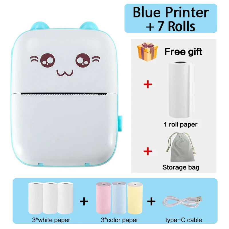 Mini Thermal Printer Wireless BT 200dpi