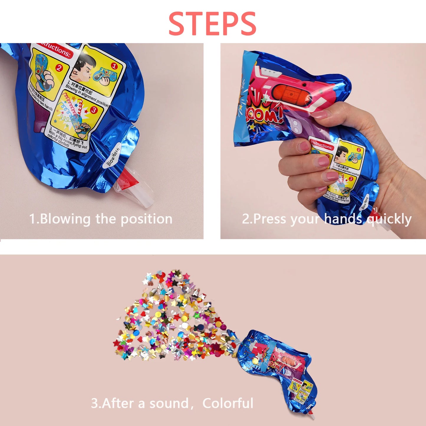 Handheld Confetti Gun Set