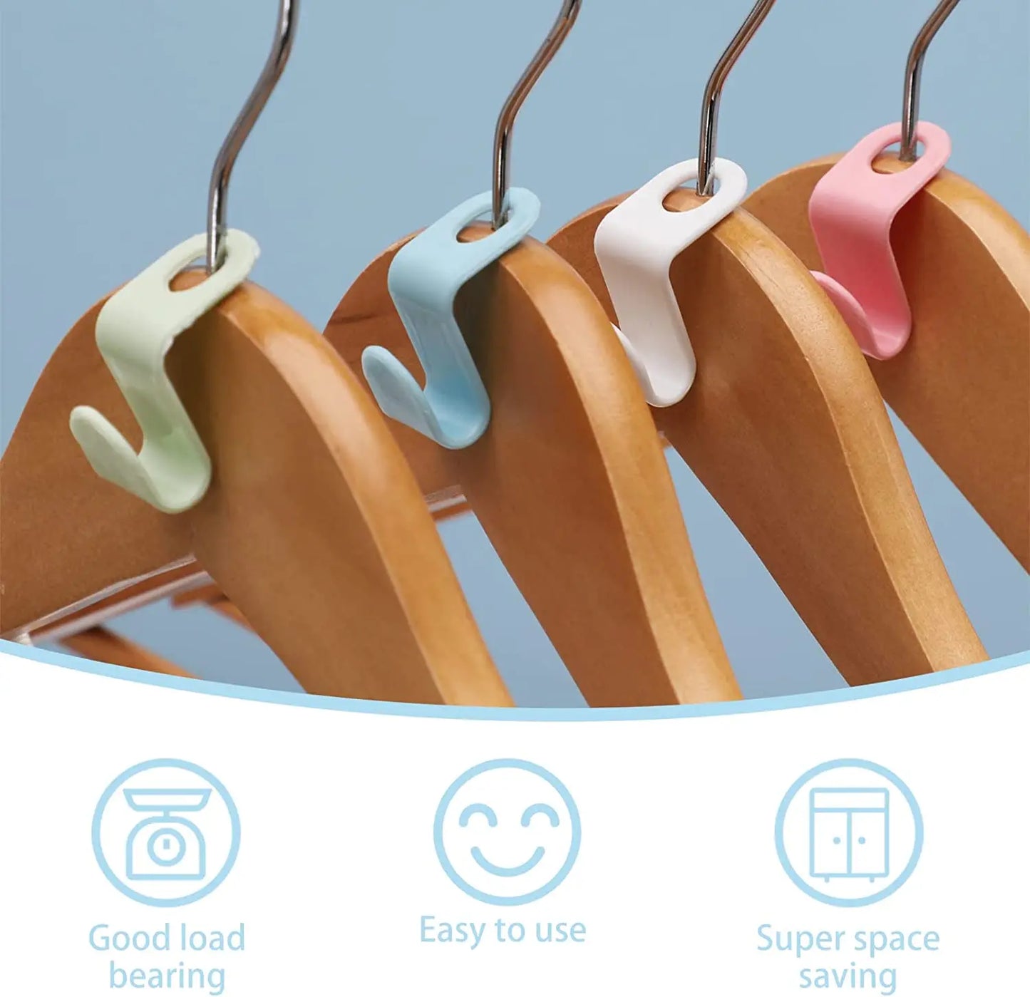 10Pcs Clothes Hangers Connector Hooks