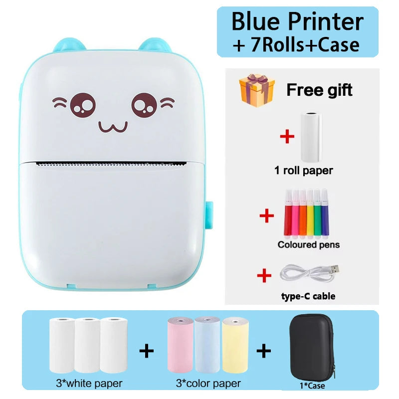 Mini Thermal Printer Wireless BT 200dpi